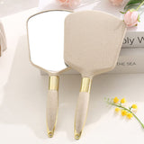 4 colors European style square hand mirror (At least 12Pcs for sale, color mixing is allowed)