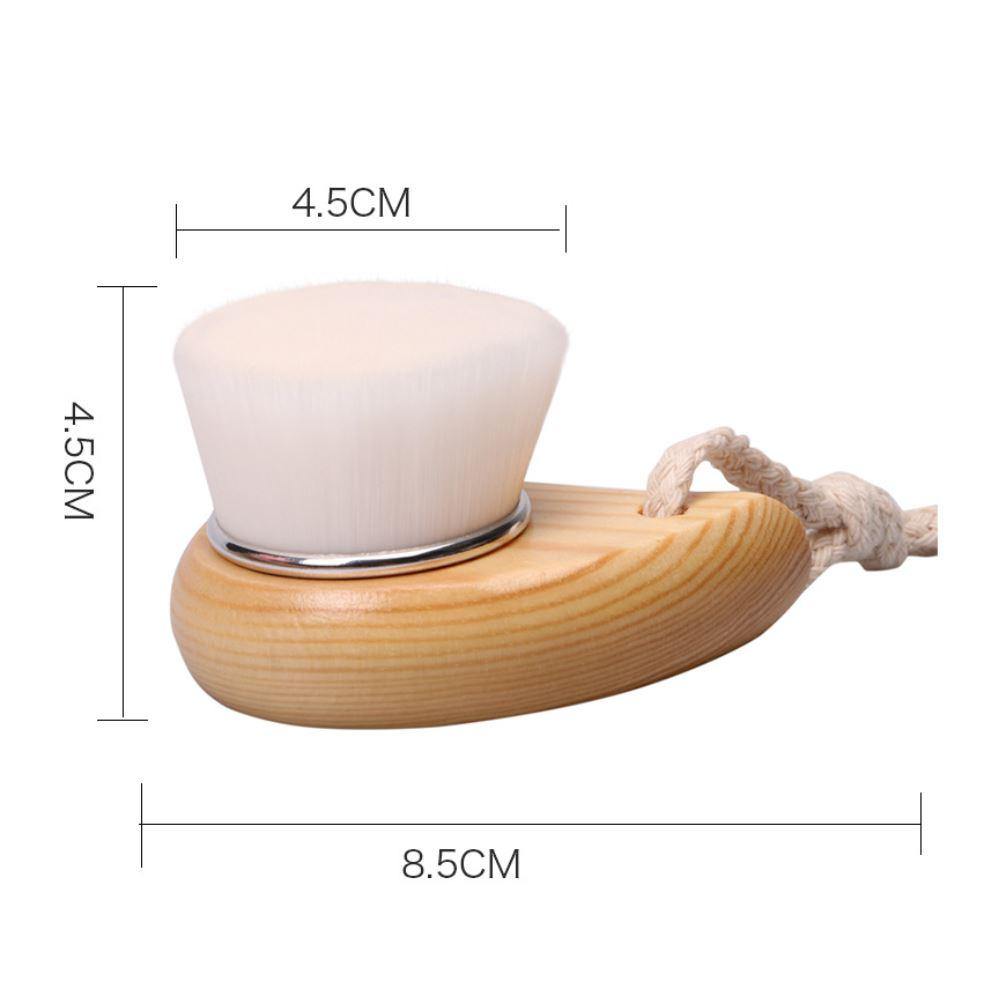 2 colors Wooden Manual Face Brush - MSmakeupoem.com