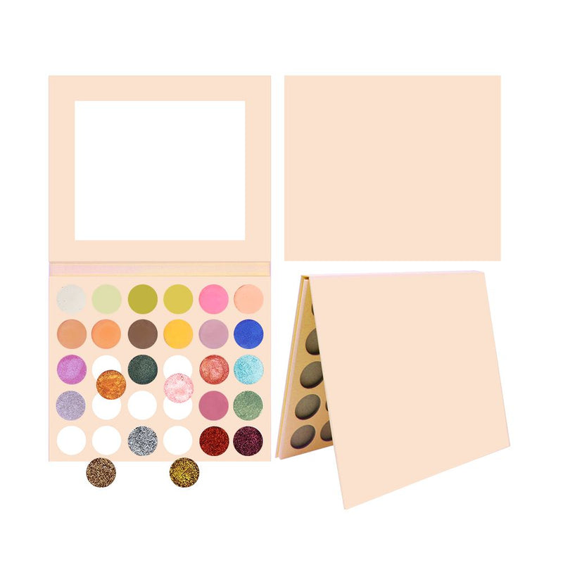 30 colores Haz tu propia paleta de sombras de ojos - Rosa【Muestra】