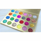Paleta de sombras de ojos con purpurina dorada de 24 colores