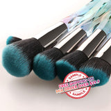 【SAMPLE】10 pcs Colorful Diamond Handle Makeup Brushes With Bag -【Free Shipping On Mix Order Over $39.9】