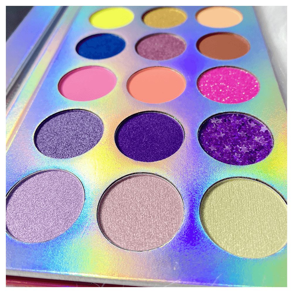 18 Colors Night Luminous Rainbow Eyeshadow Palette - MSmakeupoem.com