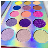 18 Colors Night Luminous Rainbow Eyeshadow Palette - MSmakeupoem.com
