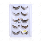 Fake Eyelashes 5 pairs Boxes (Mink Hair)