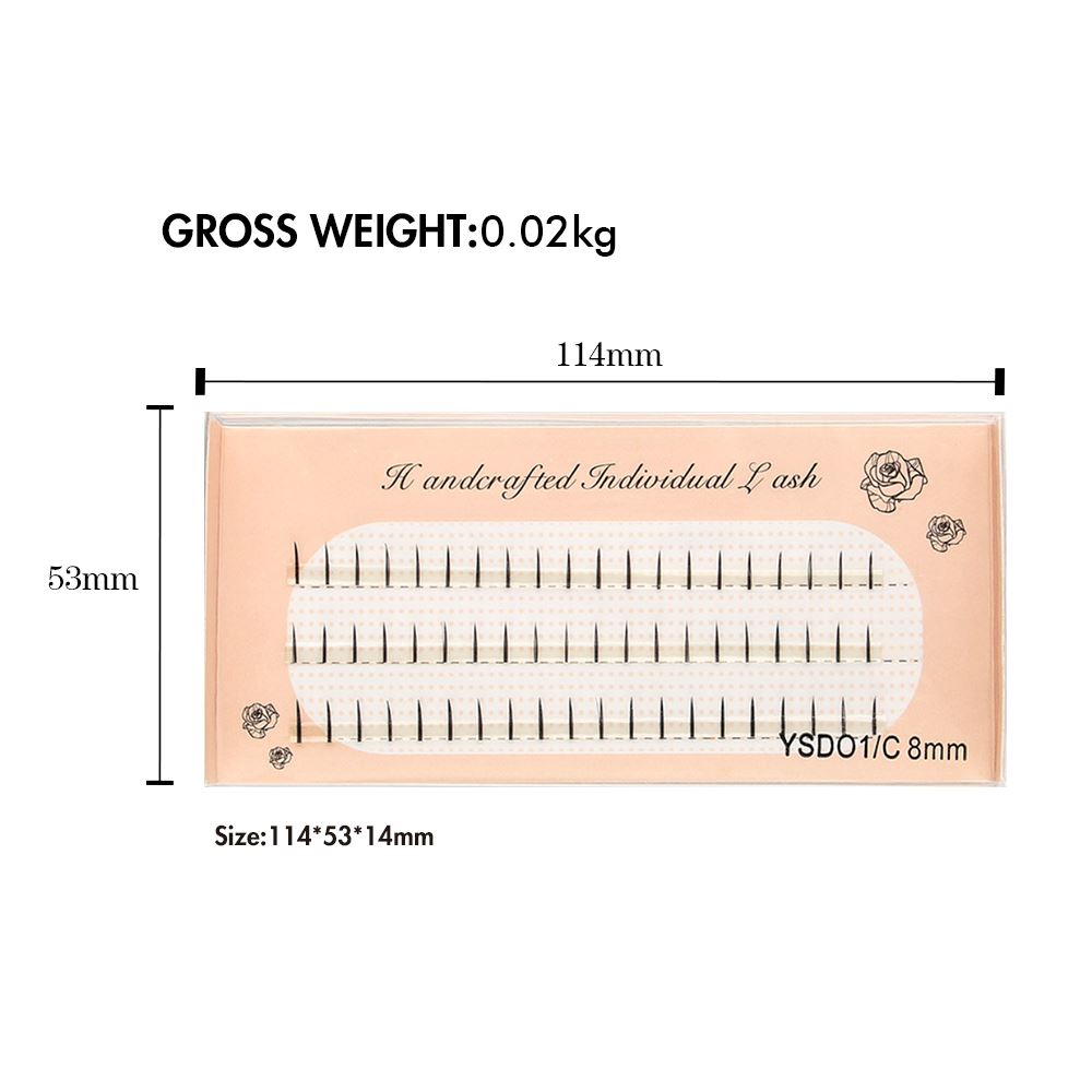 Single Cluster Three Row Natural Simulation Single False Eyelashes