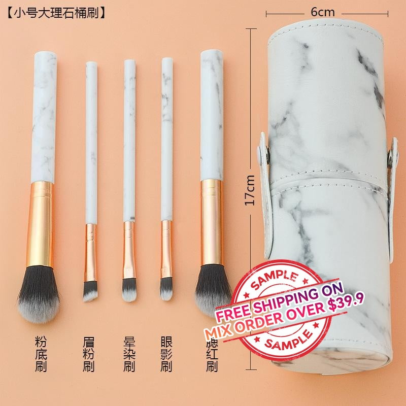 10pcs marble brushes (with holder) - MSmakeupoem.com