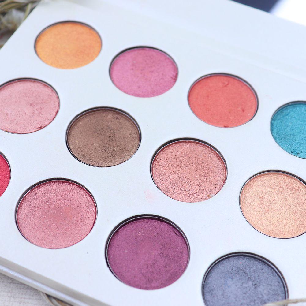 Paleta de 12 sombras de ojos White Shimmer de alta calidad