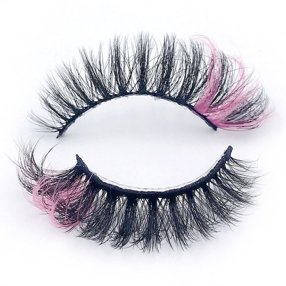 Colorful Imitation Mink Hair 18mm Fried Hair False Eyelashes