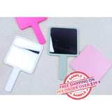 【MUESTRA】Espejo de maquillaje de mano cuadrado de 6 colores -【Envío gratis en pedidos mixtos superiores a $39.9】