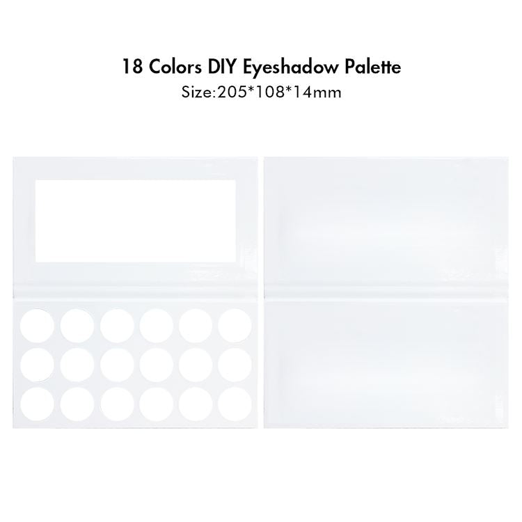 Paleta de sombras de ojos de bricolaje de 18 colores 【50 piezas】