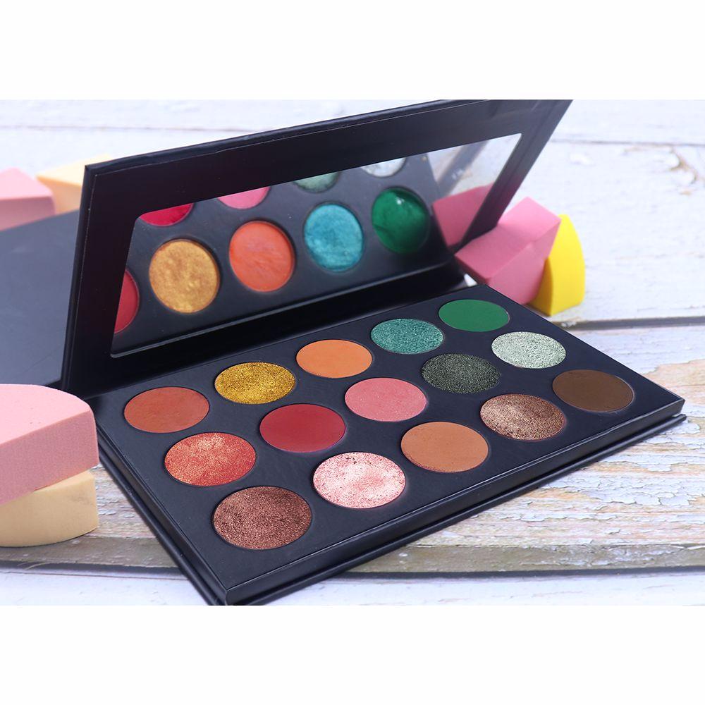 Paleta de sombras de ojos negras más vendidas de 15 colores