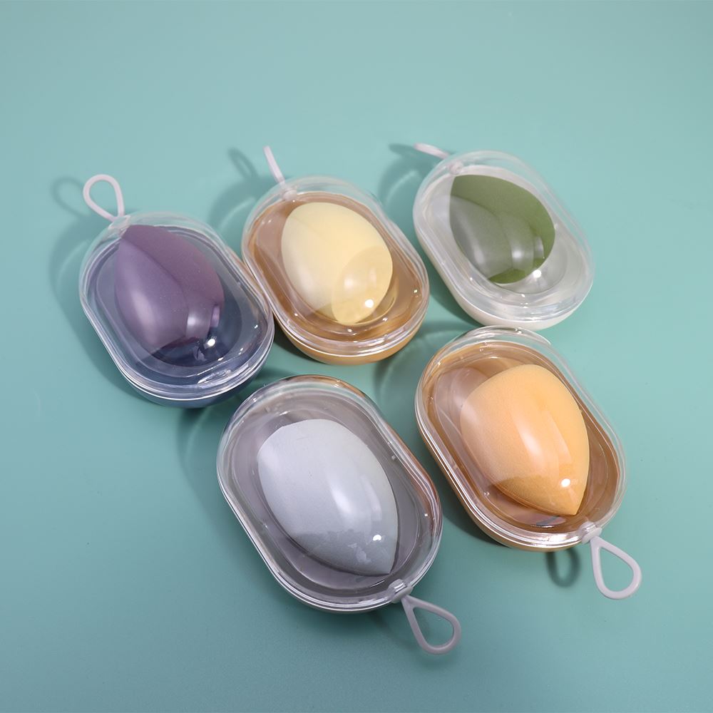 6 colors handheld space capsule makeup sponge