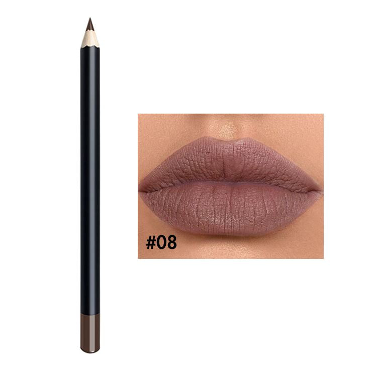 25 color black tube lip liner