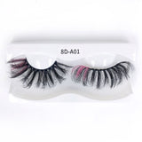8D Eye End Colorful Fried Hair Thick Exaggerated False Eyelashes