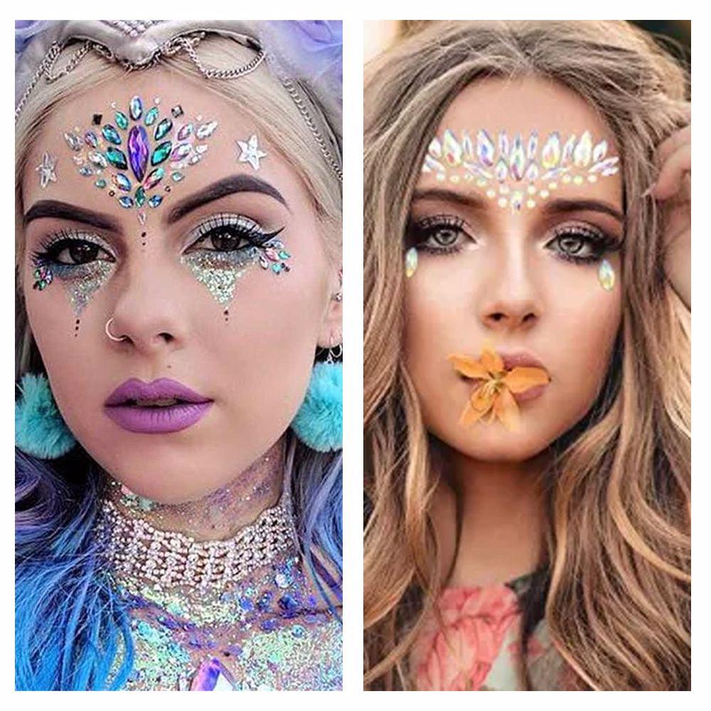 17 Kinds of Luminous Rhinestone Face Sticker