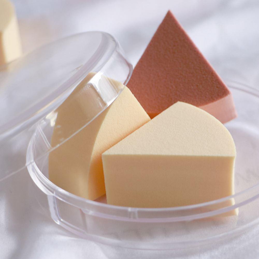 4 Types Of 6-pack Non-latex Triangle Puffs - MSmakeupoem.com