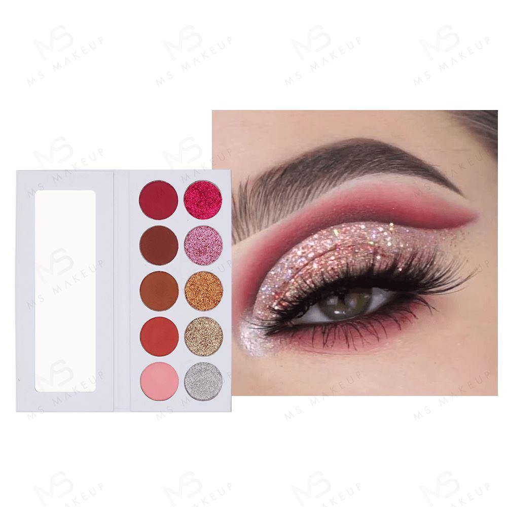 10 Colors White Eyeshadow Palette - MSmakeupoem.com