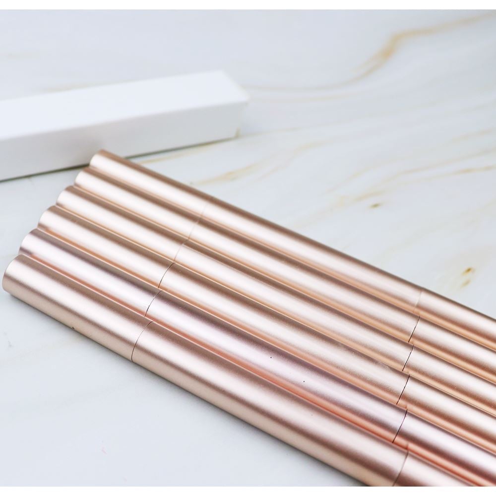 6 Colors Gold Tube Eyebrow Pencil【30PCS Free Shipping & Free Print Logo】