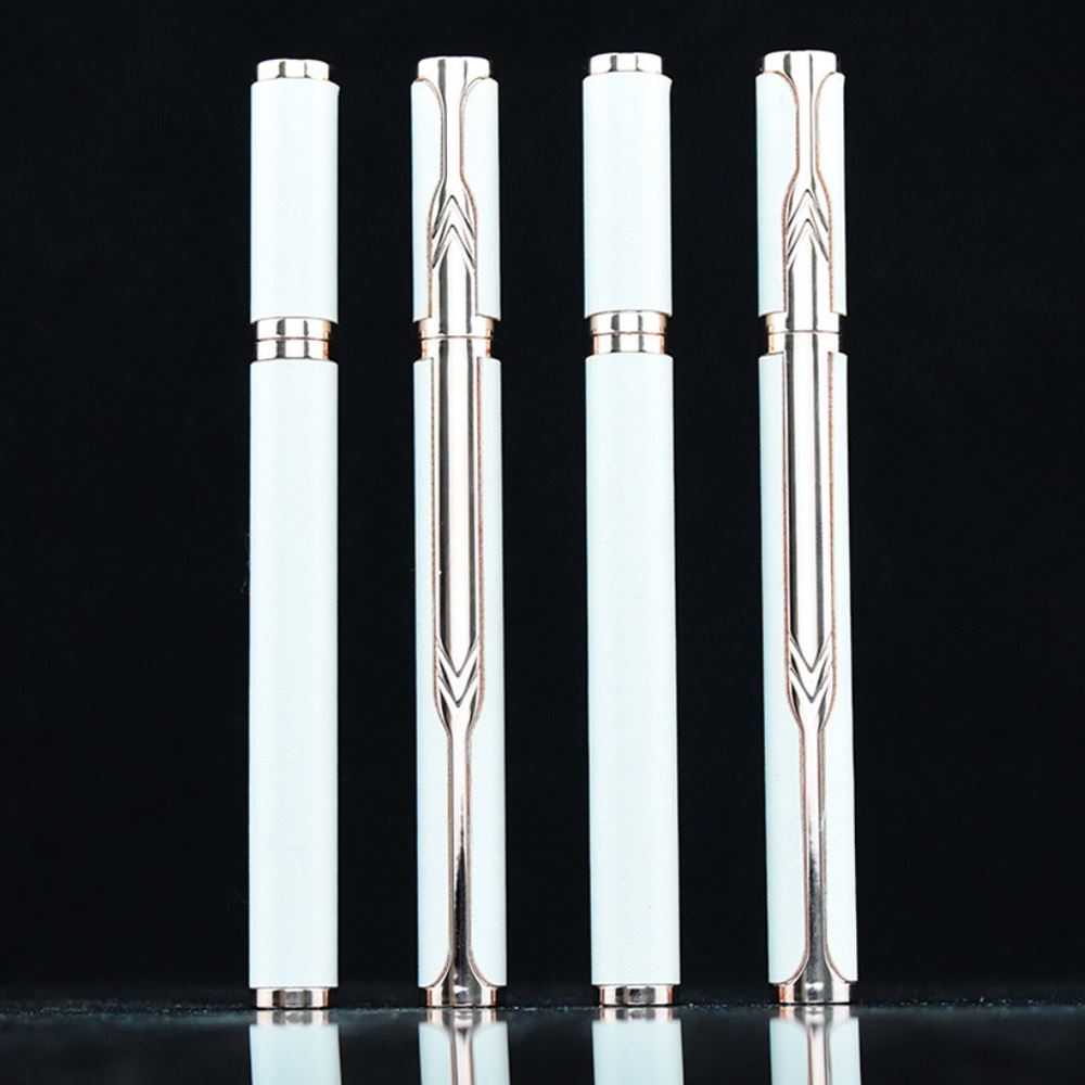 black color white artificial leather eyeliner