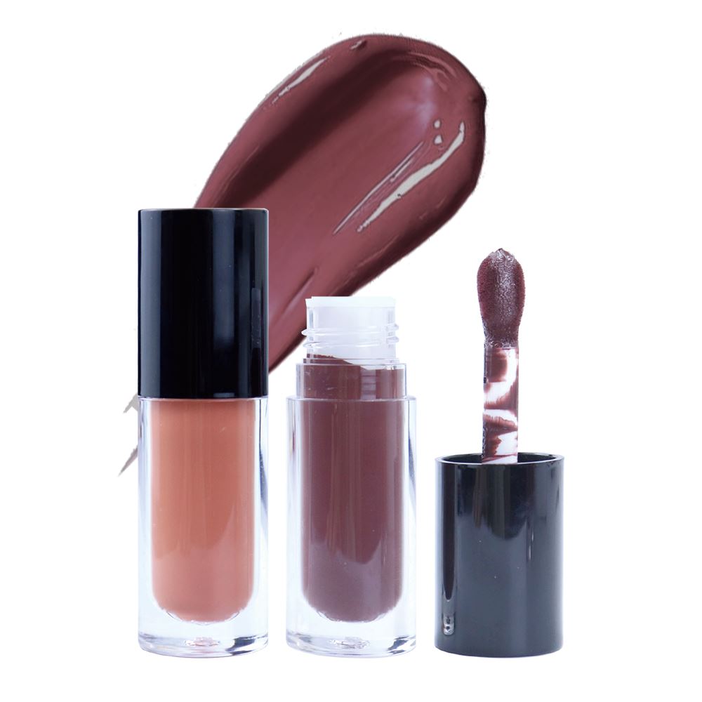 25 Color Black Cover Large Brush Head Matte Liquid Lipstick