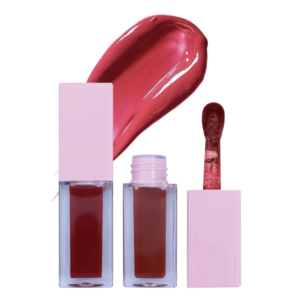 25 Color Pink Square Cover Large Brush Head Matte Liquid Lipstick