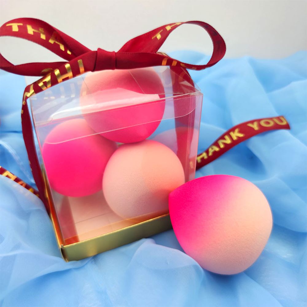 peach gradient beauty blender/sponge in gift box( 3 pcs)