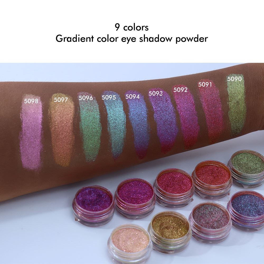 Sombra de ojos en polvo con degradado de 9 colores
