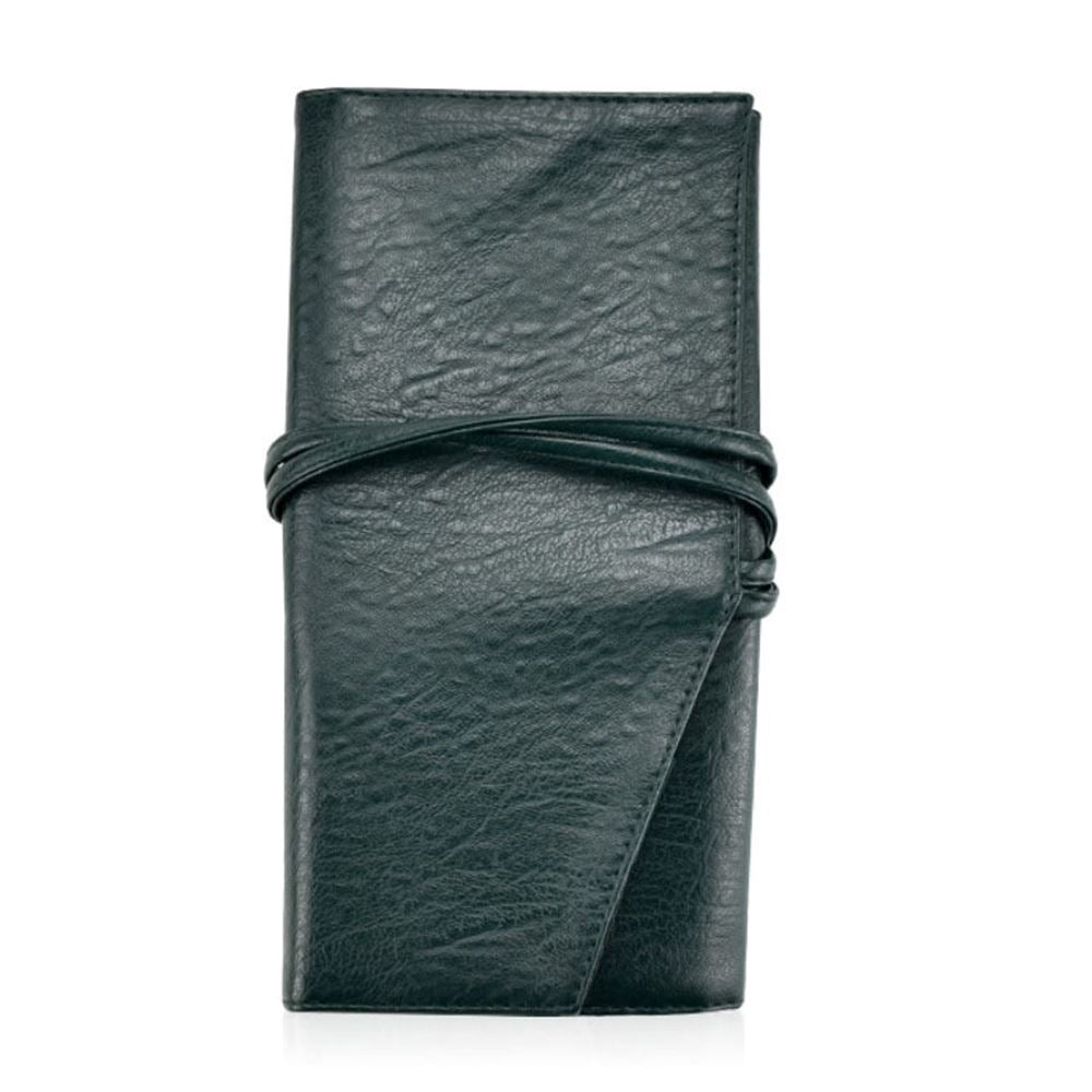 14pcs High Quality Emerald Green Makeup Brush Set (With Bag)