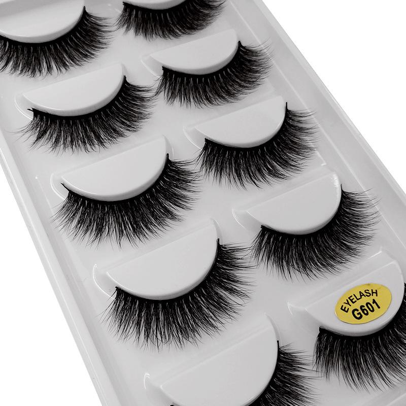 Fake Eyelashes 5 pairs Boxes (Mink Hair)