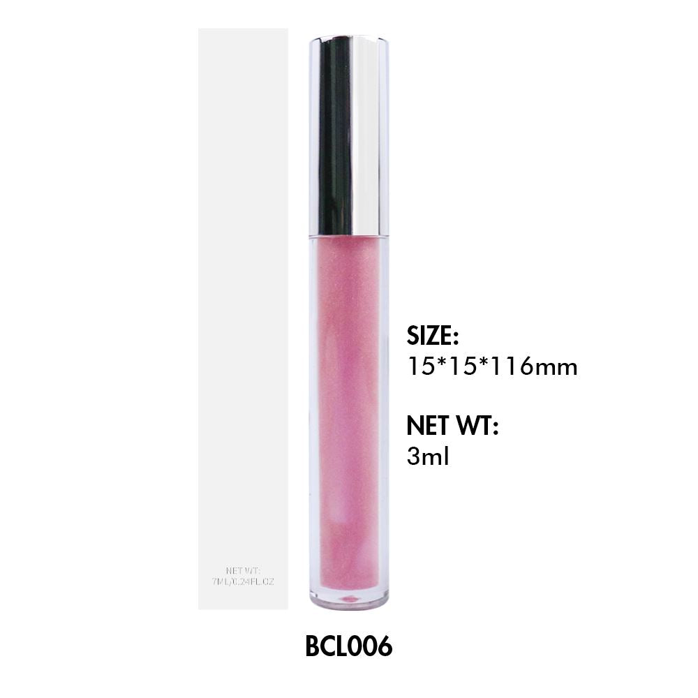 Lápiz labial líquido DIY / Tubo redondo de brillo labial 02