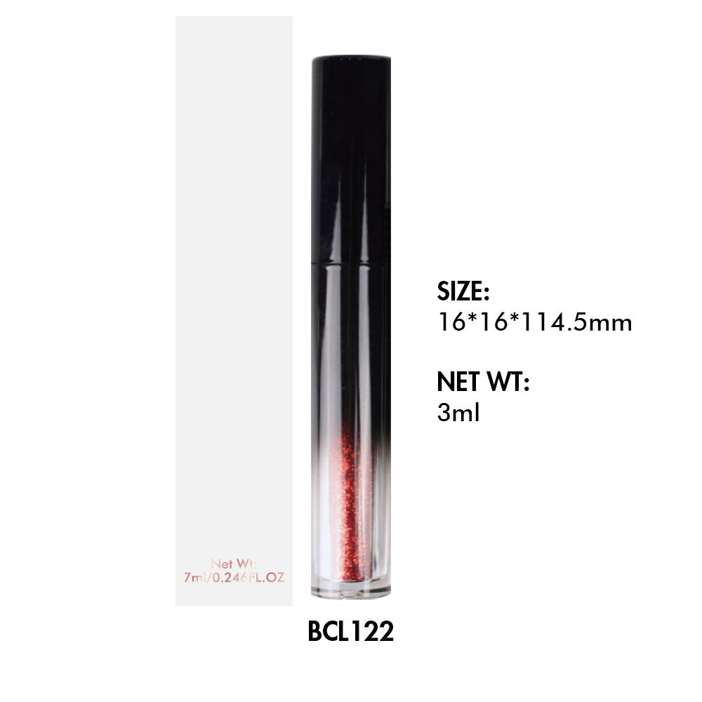 Lápiz labial líquido DIY / Tubo redondo de brillo labial 02