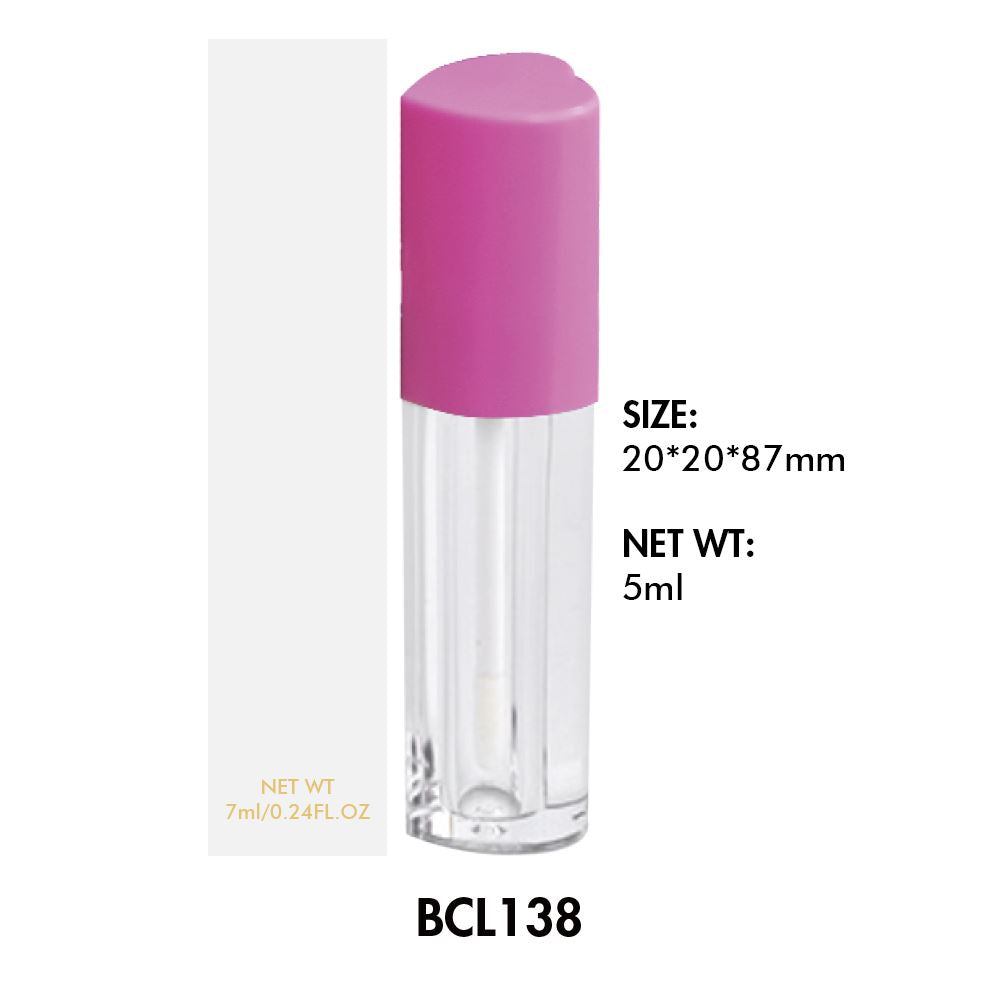 Lápiz labial líquido DIY / Tubo redondo de brillo labial 02
