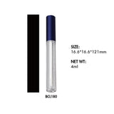 Customized Lipstick / Lip Gloss Clear Tube & Matt Blue Cap