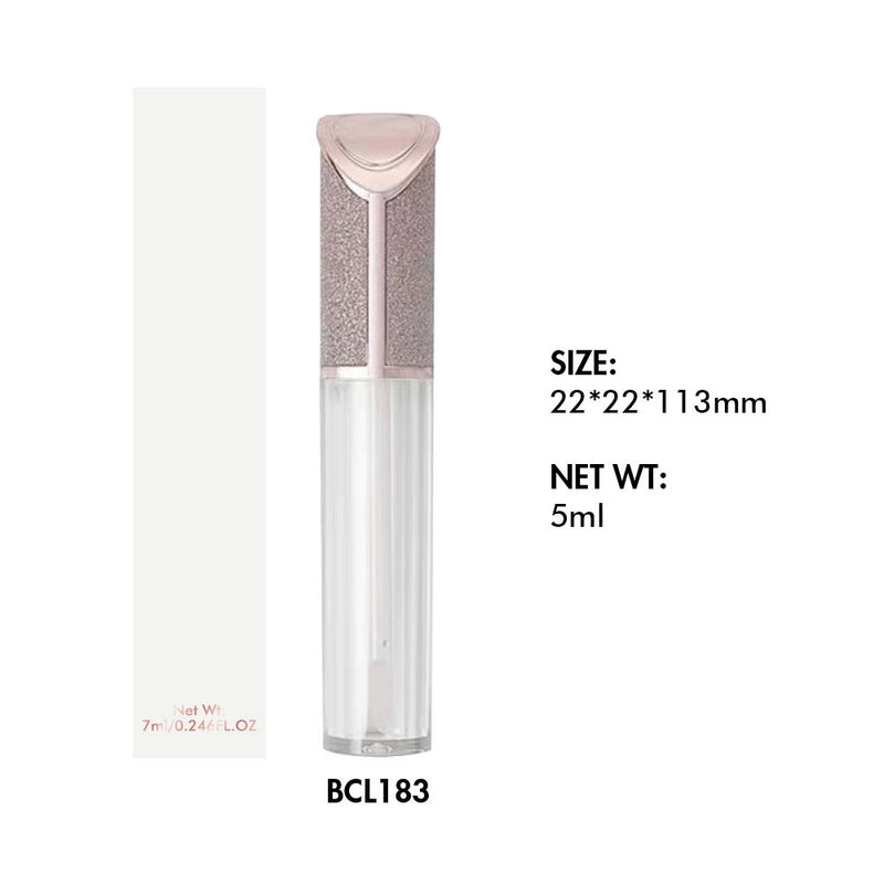 Barra de labios personalizada/Brillo de labios Flash Drill Cap & Clear Tube