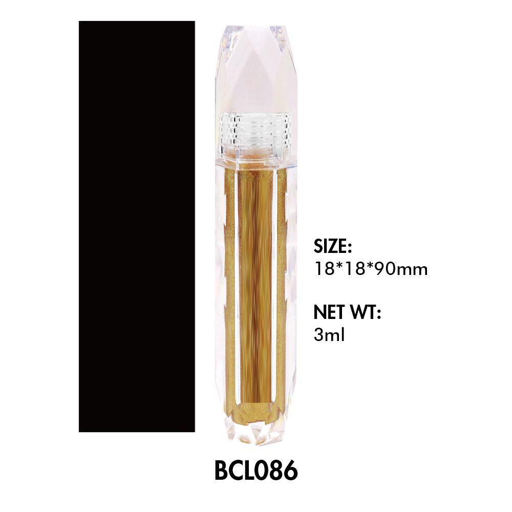 Lápiz labial líquido DIY / Tubo redondo de brillo labial 06