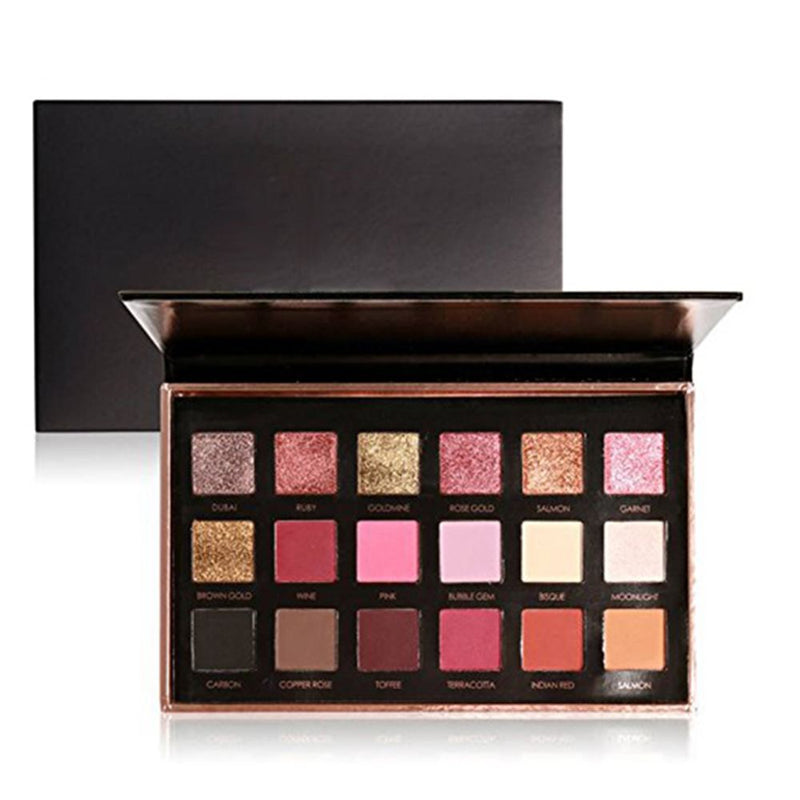 Venta al por mayor de sombras de ojos Halal, cosméticos magnéticos vacíos personalizados, brillo mate, maquillaje pigmentado, paleta de sombras de ojos de etiqueta privada