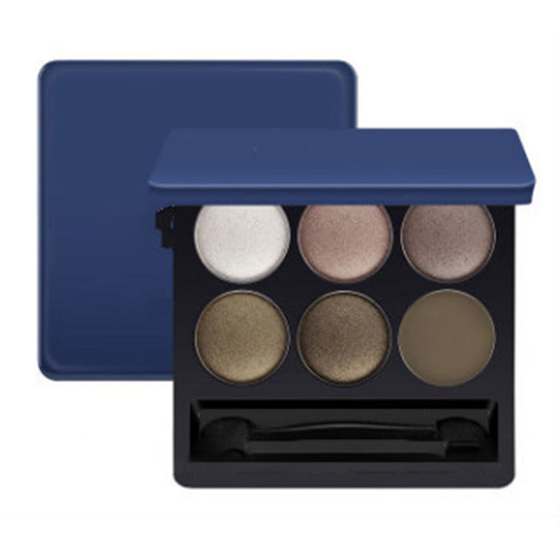 Paleta de sombras de ojos en color crema ahumado mate / brillo