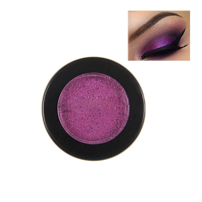 Maquillaje de sombra de ojos con purpurina con paleta de sombra de ojos individual de imprimación