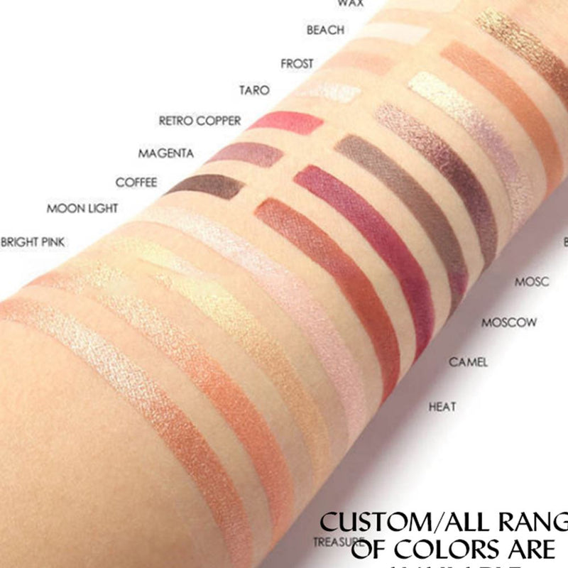 Paleta de sombras de ojos de 12 mejores colores orgánicos con etiqueta privada