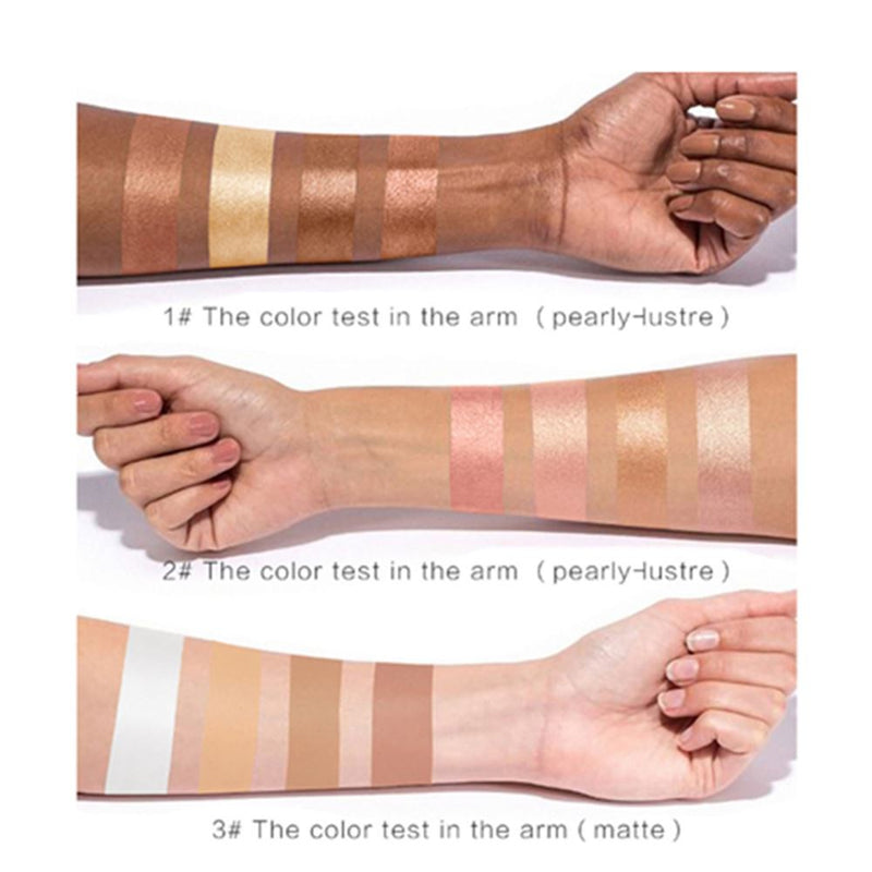 etiqueta privada maquillaje brillante elegante color pop personalizado sombra de ojos pan