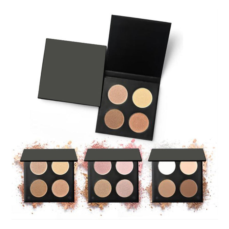 Poudre de maquillage personnalisée avec le point culminant de la poudre bronzante multicolore cosmétique de votre marque