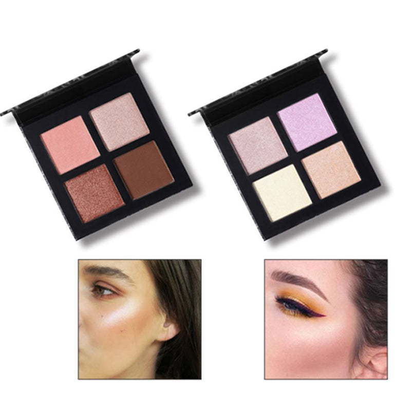 Ensemble de maquillage de poudre de surligneur organique de vente chaude d'OEM