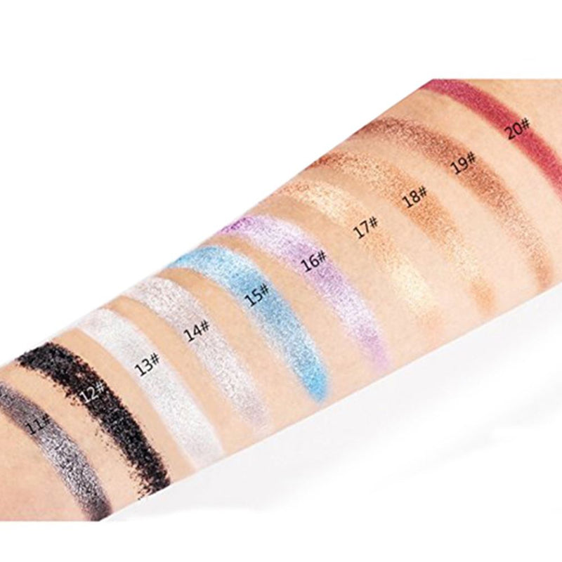 Tipo de sombra de ojos metálica Sombra de ojos con purpurina dorada prensada