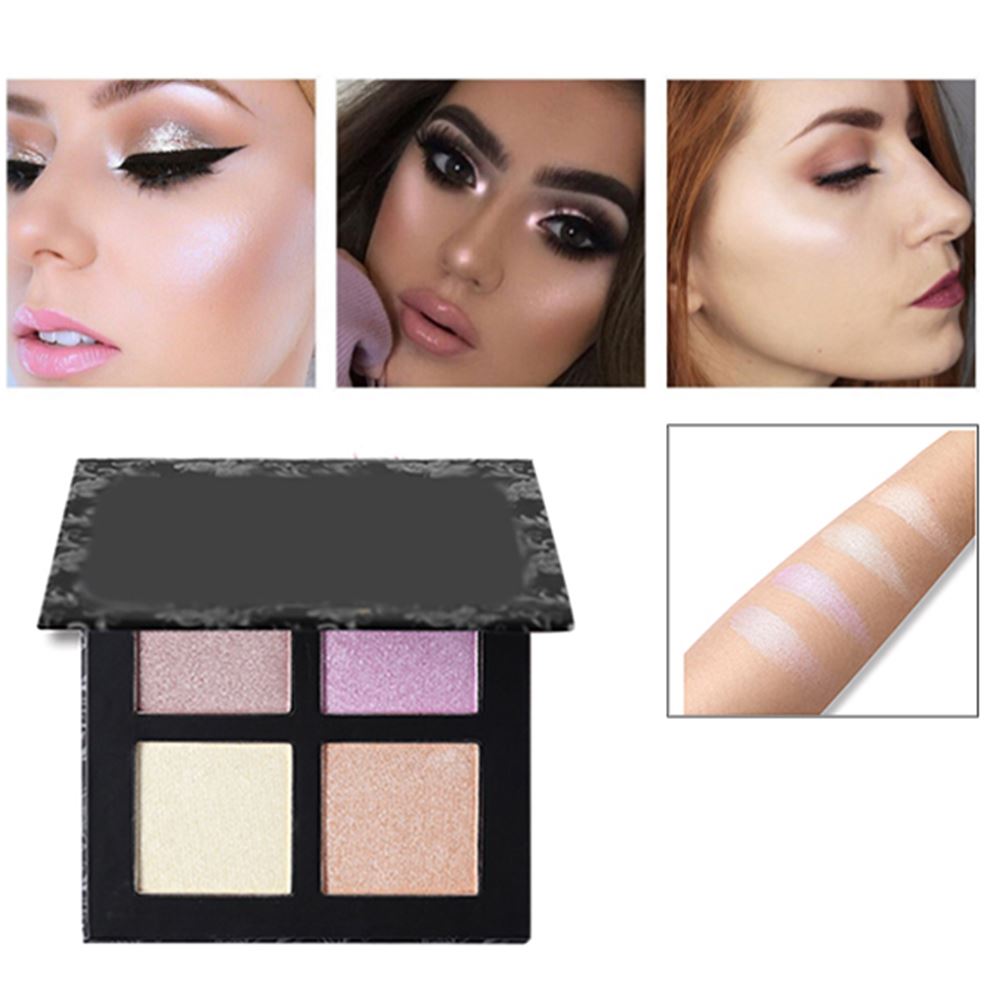 Ensemble de maquillage de poudre de surligneur organique de vente chaude d'OEM