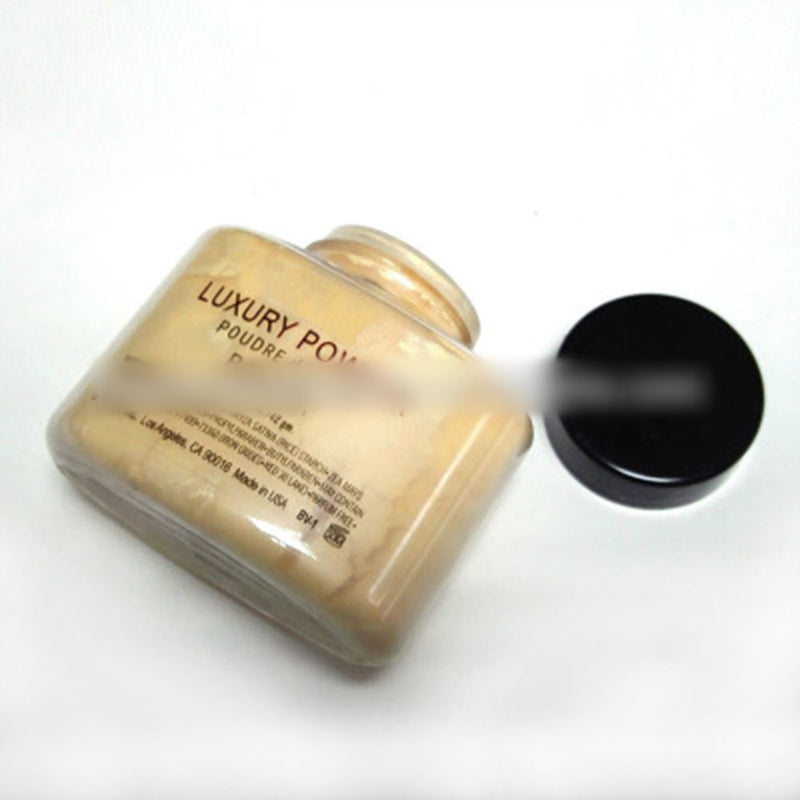Poudre de fixation de poudre libre de luxe à la banane personnalisée