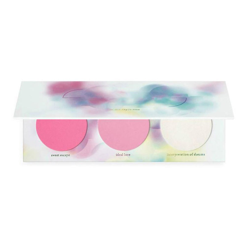 Maquillage de couleur pêche nuptiale Compact Blush sur le visage