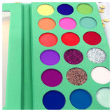 18  Colors Green Eyeshadow Palette 【50pcs】