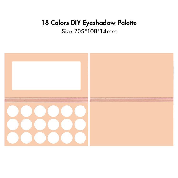 Paleta de sombras de ojos de bricolaje de 18 colores 【50 piezas】