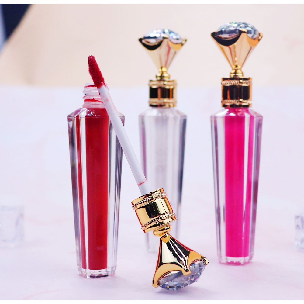 10 Colors Diamond Gold Lid Lip Gloss / Beauty Lipgloss Wholesale