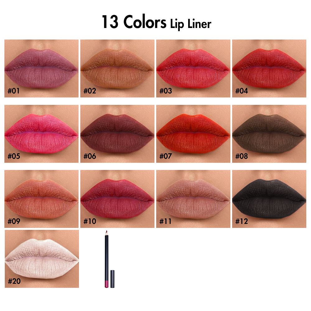 13 color lip liner